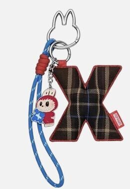 Pop Mart MONSTERS LABUBU Pin for Love Keychain Pendant, LETTER X Bag Charm, NEW